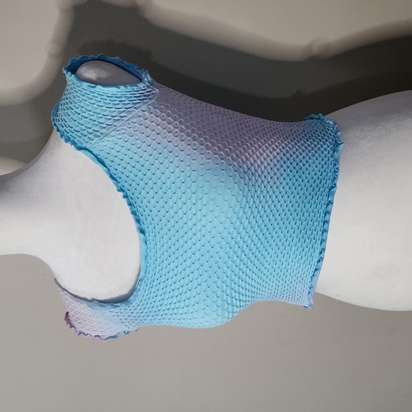 Nwot Free People Intimately Custom Tie Dye Smocked Crop Top - Picture 2 of 10